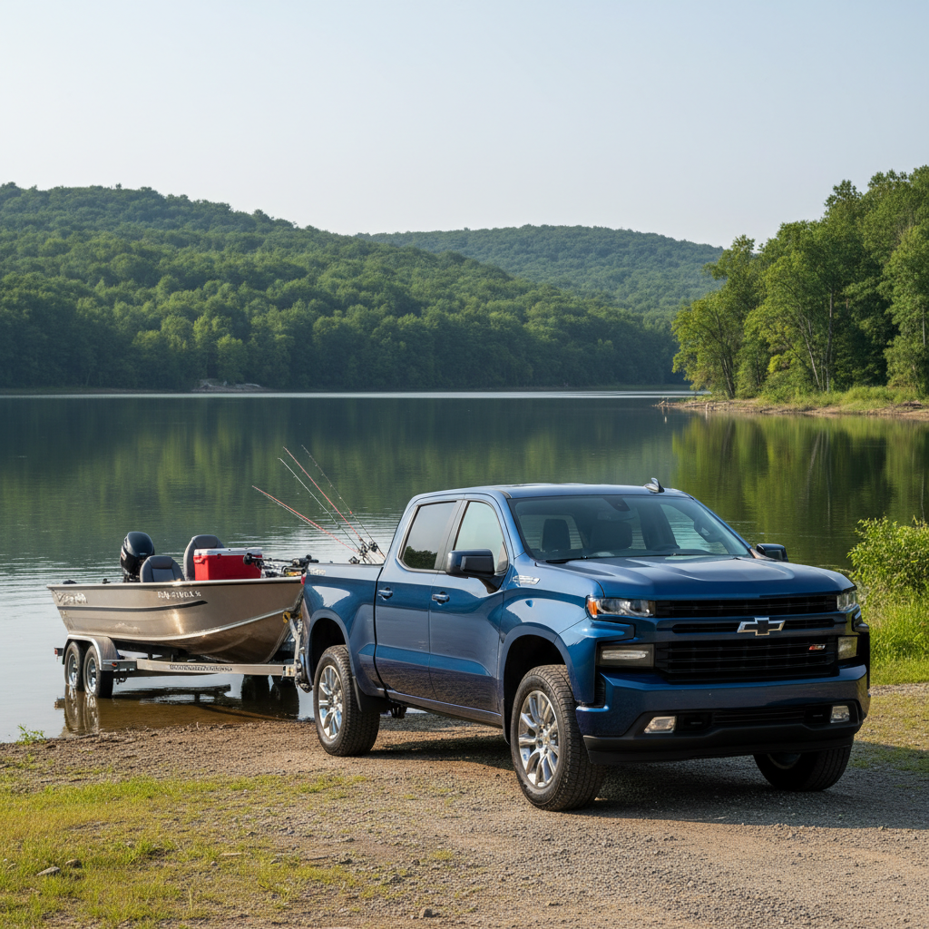 2026 Chevy Silverado towing for Pennsylvanian Anglers Fishing reading pa berks Lehigh