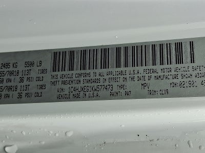 2019 Jeep Wrangler Unlimited Sahara 4x4 4WD