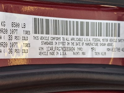 2019 Jeep Grand Cherokee Altitude 4x4 4WD