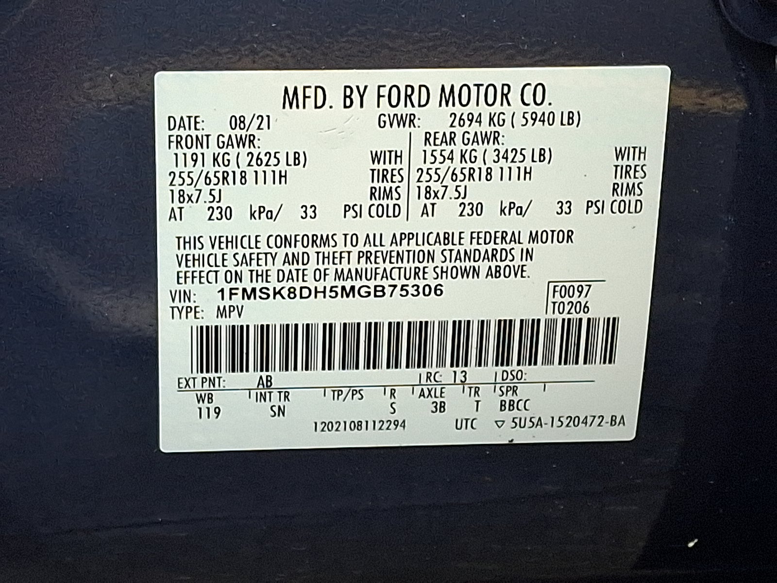 2021 Ford Explorer XLT 4WD