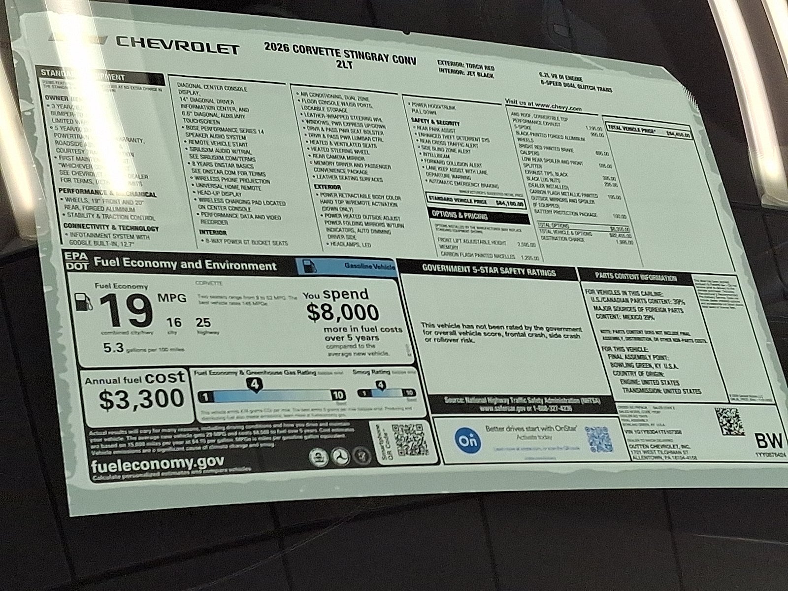 2026 Chevrolet Corvette Stingray 2LT RWD
