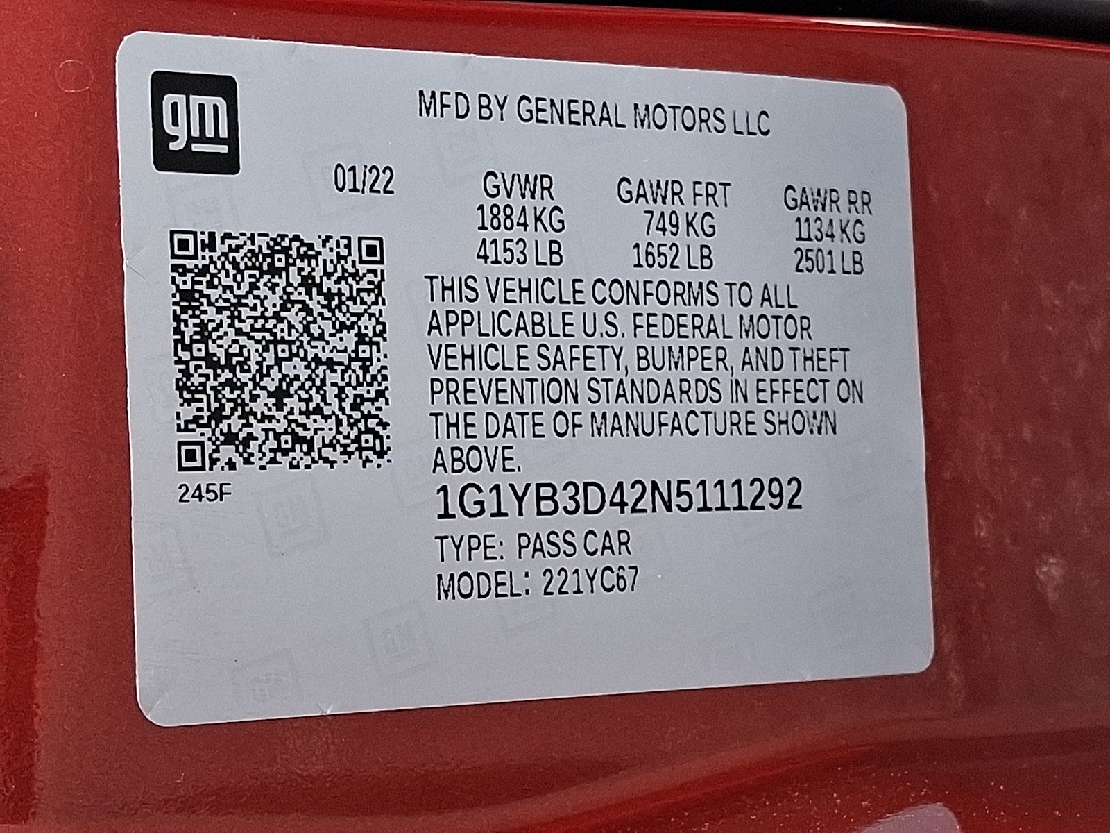 2022 Chevrolet Corvette Stingray 2LT RWD