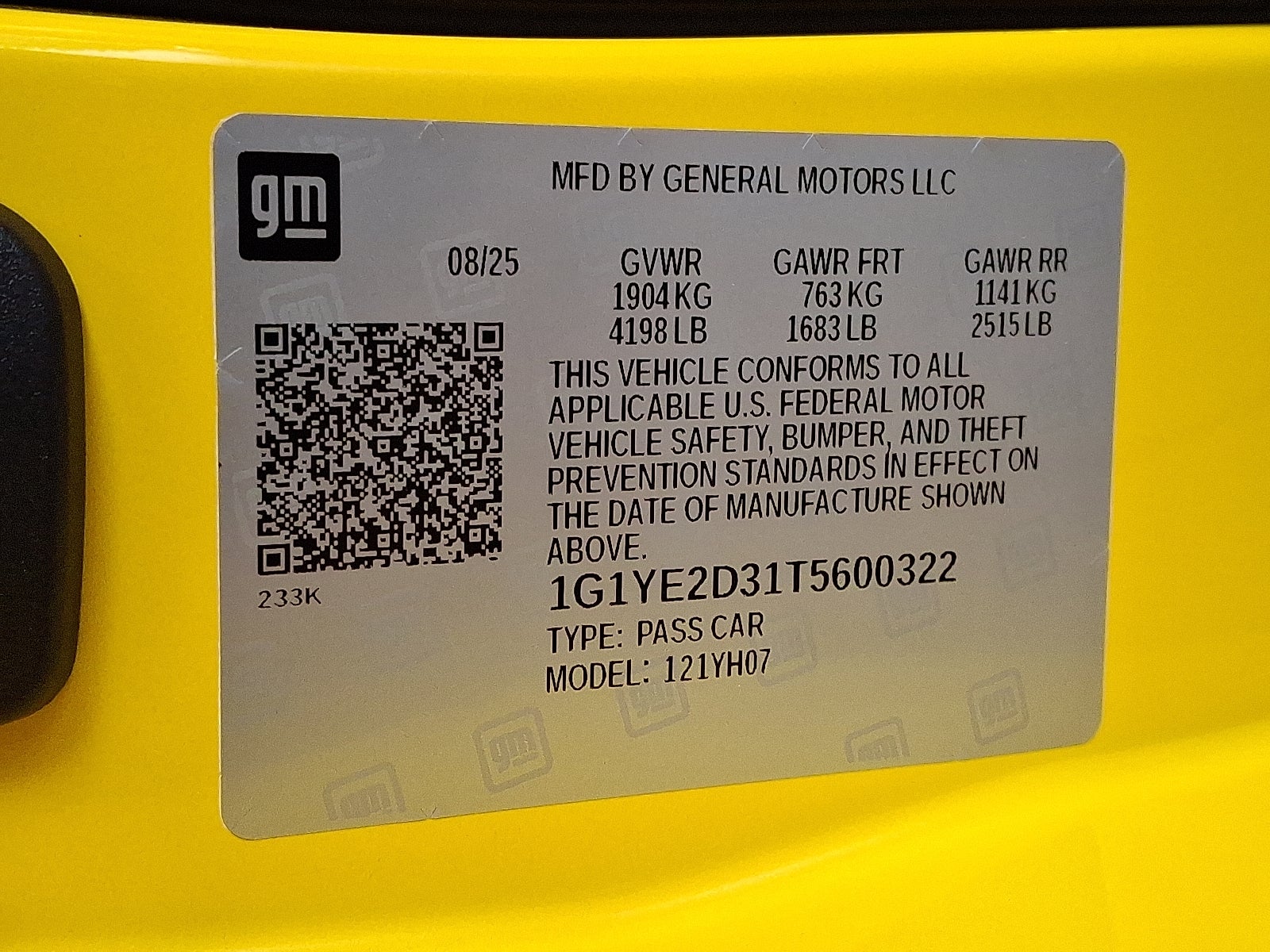 2026 Chevrolet Corvette Z06 2LZ