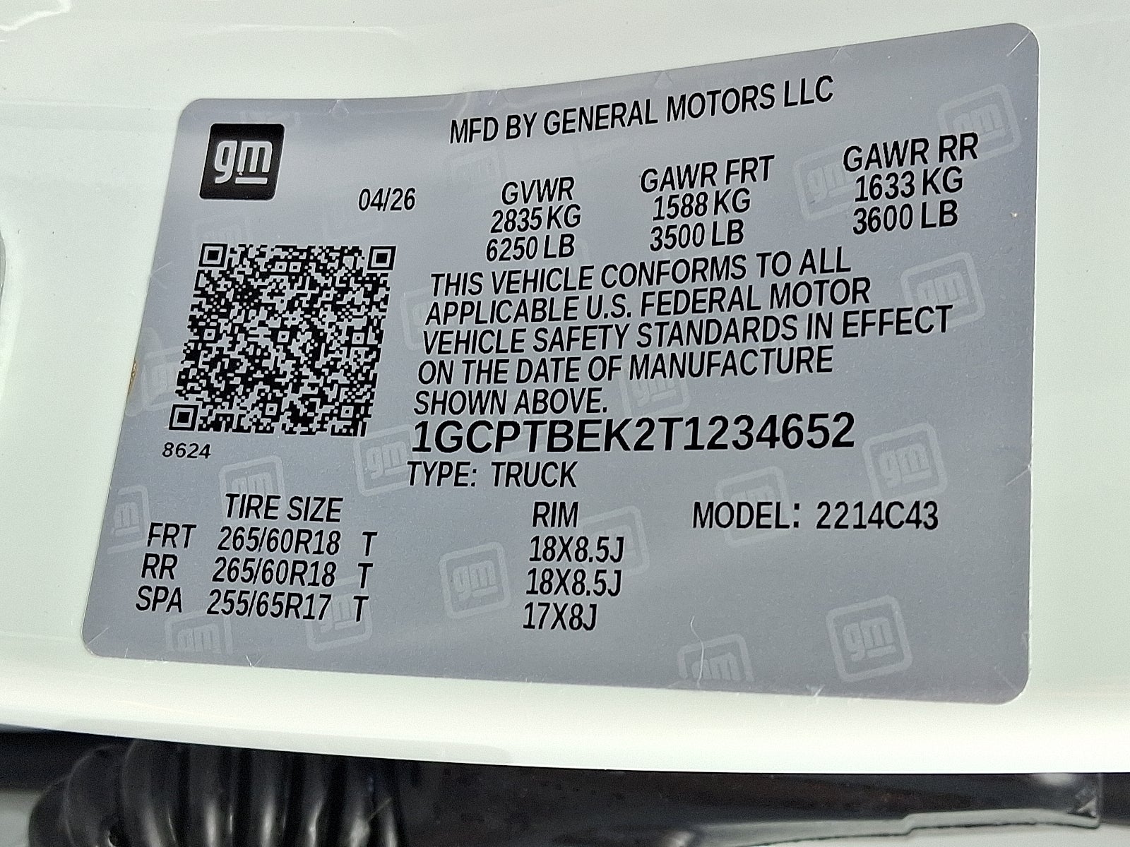 2026 Chevrolet Colorado WT 4WD