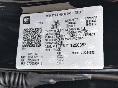 2026 Chevrolet Colorado Trail Boss 4WD