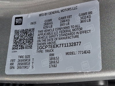 2026 Chevrolet Colorado Trail Boss 4WD