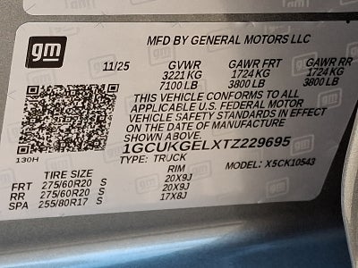 2026 Chevrolet Silverado 1500 LTZ 4WD