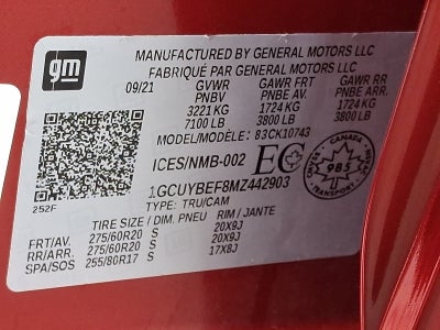 2021 Chevrolet Silverado 1500 Custom 4WD