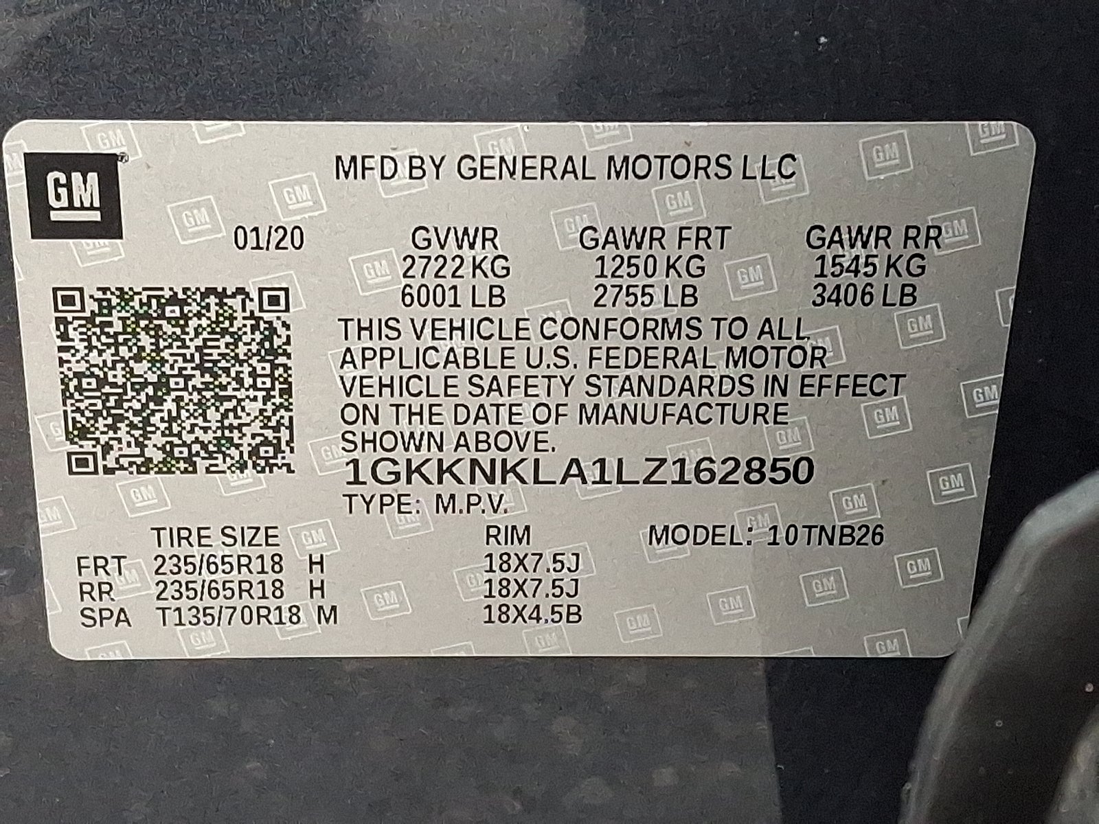 2020 GMC Acadia SLE FWD