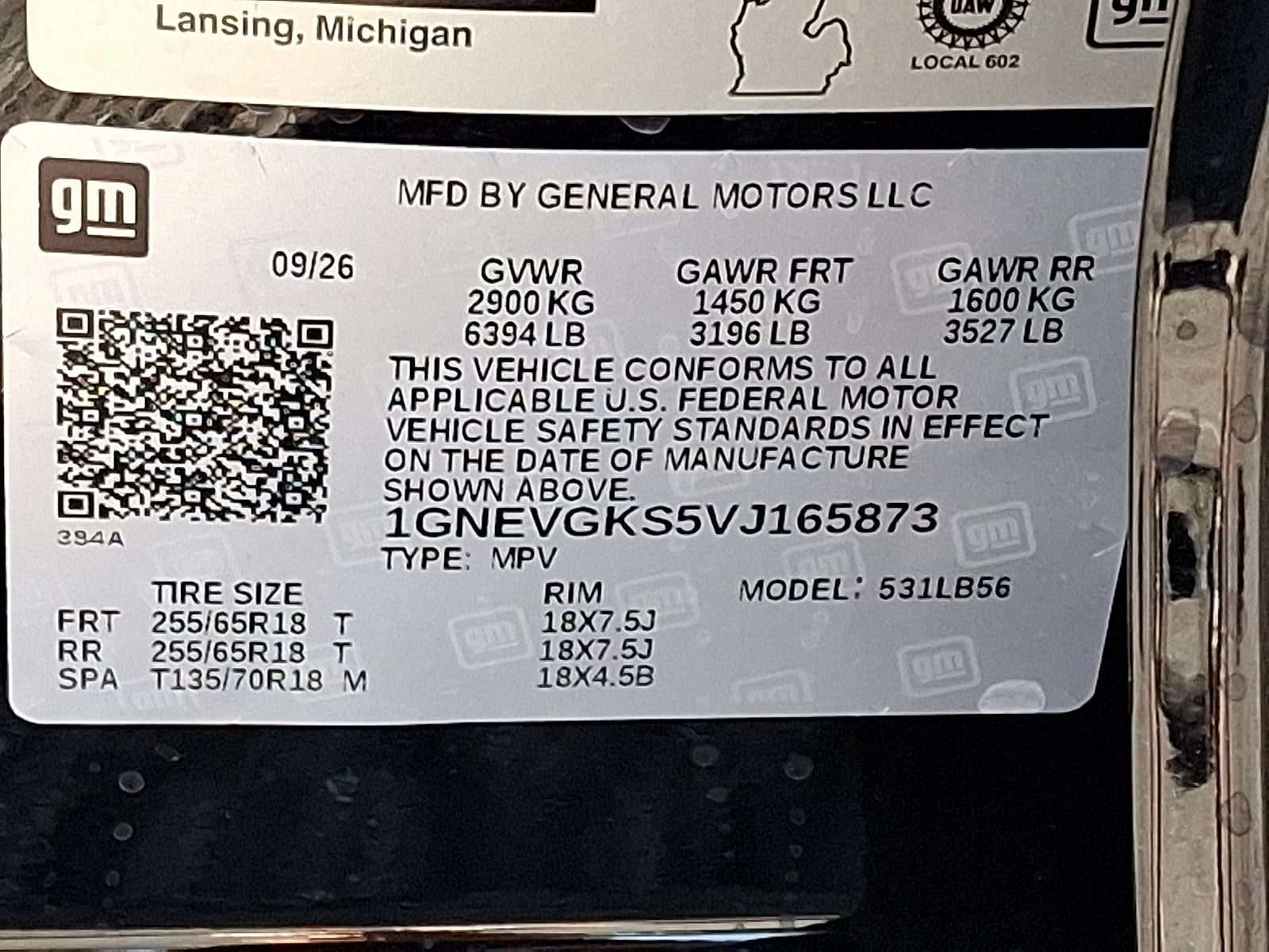 2027 Chevrolet Traverse LT AWD