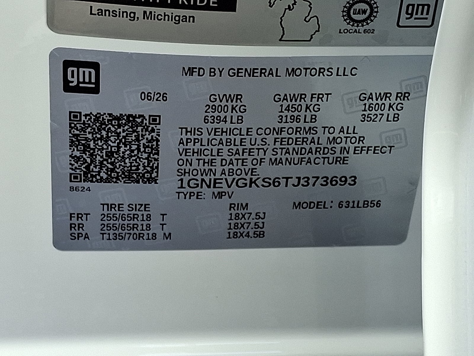 2026 Chevrolet Traverse LT AWD