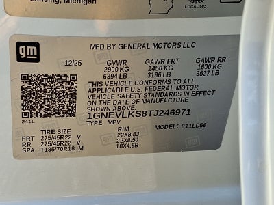 2026 Chevrolet Traverse RS AWD