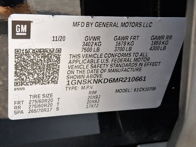 2021 Chevrolet Tahoe LT