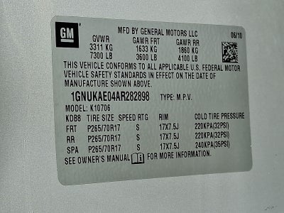2010 Chevrolet Tahoe LS 4WD