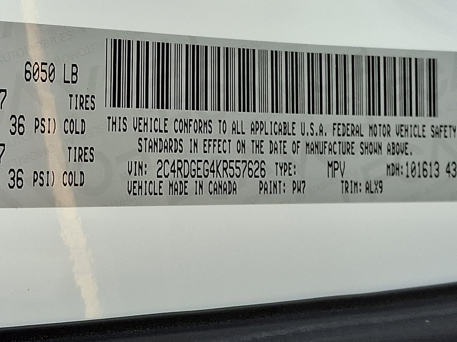 2019 Dodge Grand Caravan GT FWD