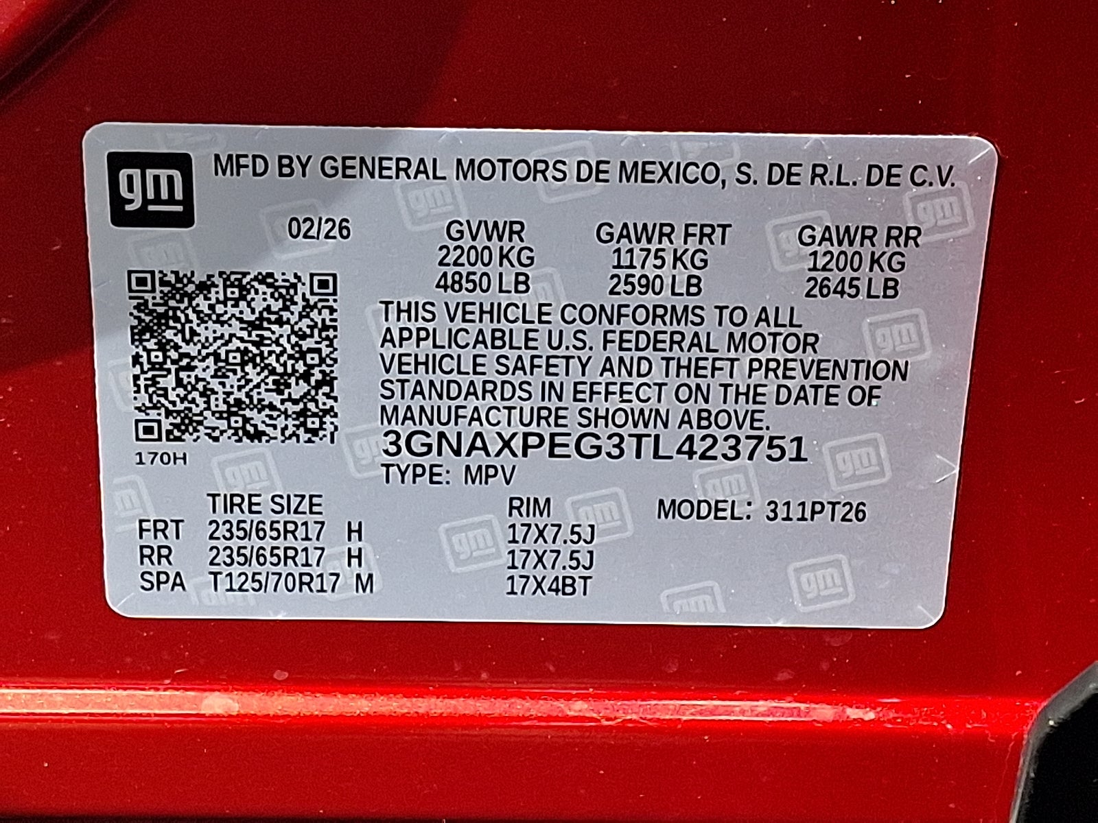 2026 Chevrolet Equinox LT AWD