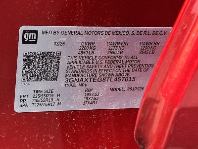 2026 Chevrolet Equinox RS AWD