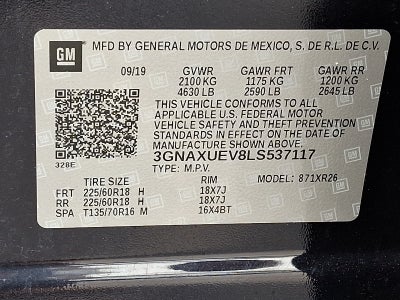 2020 Chevrolet Equinox LT AWD