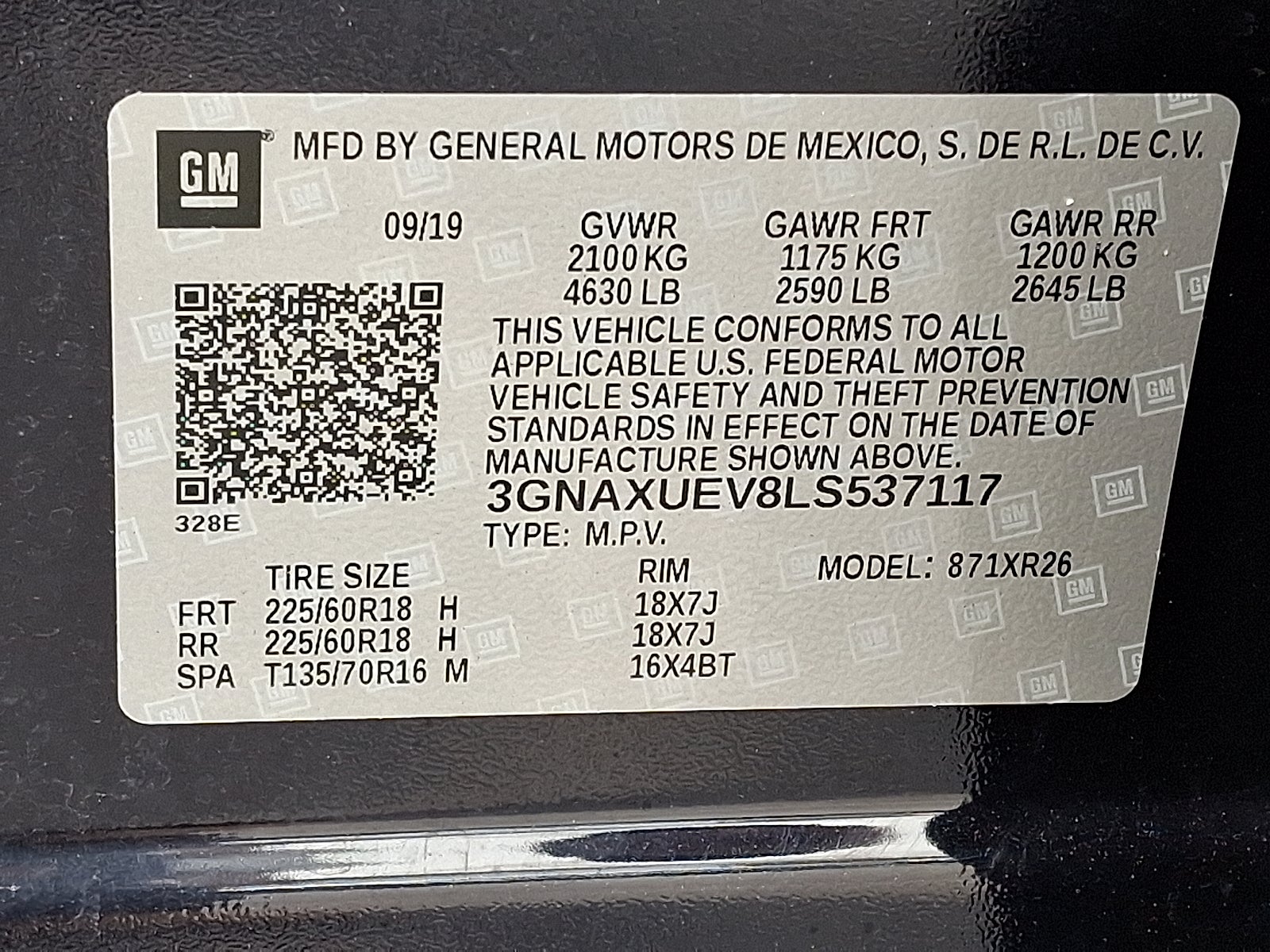 2020 Chevrolet Equinox LT AWD