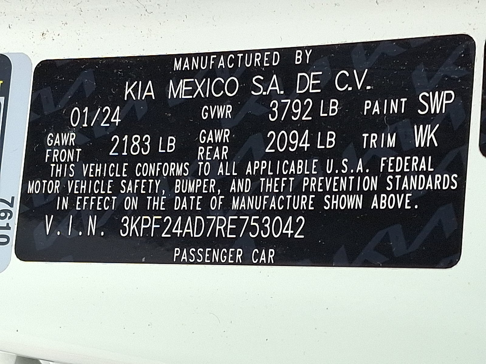 2024 Kia Forte LXS FWD