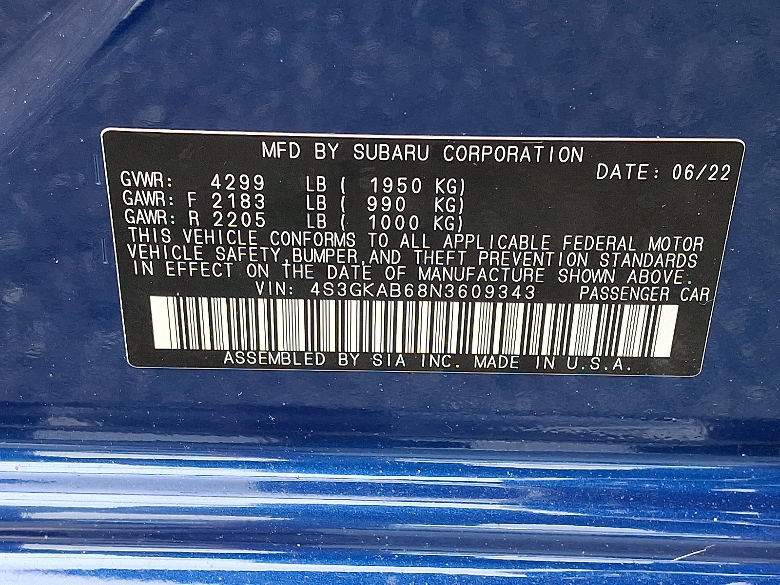 2022 Subaru Impreza AWD