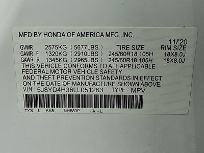 2020 Acura MDX Standard AWD