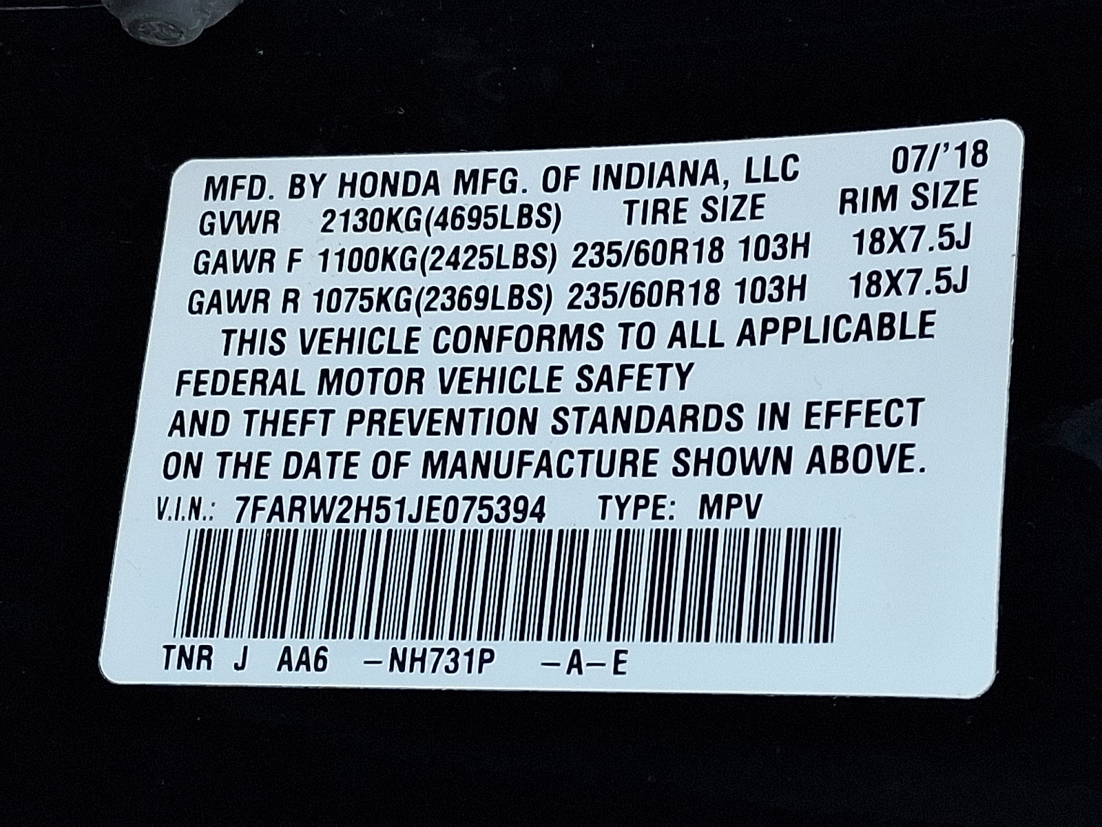 2018 Honda CR-V EX AWD
