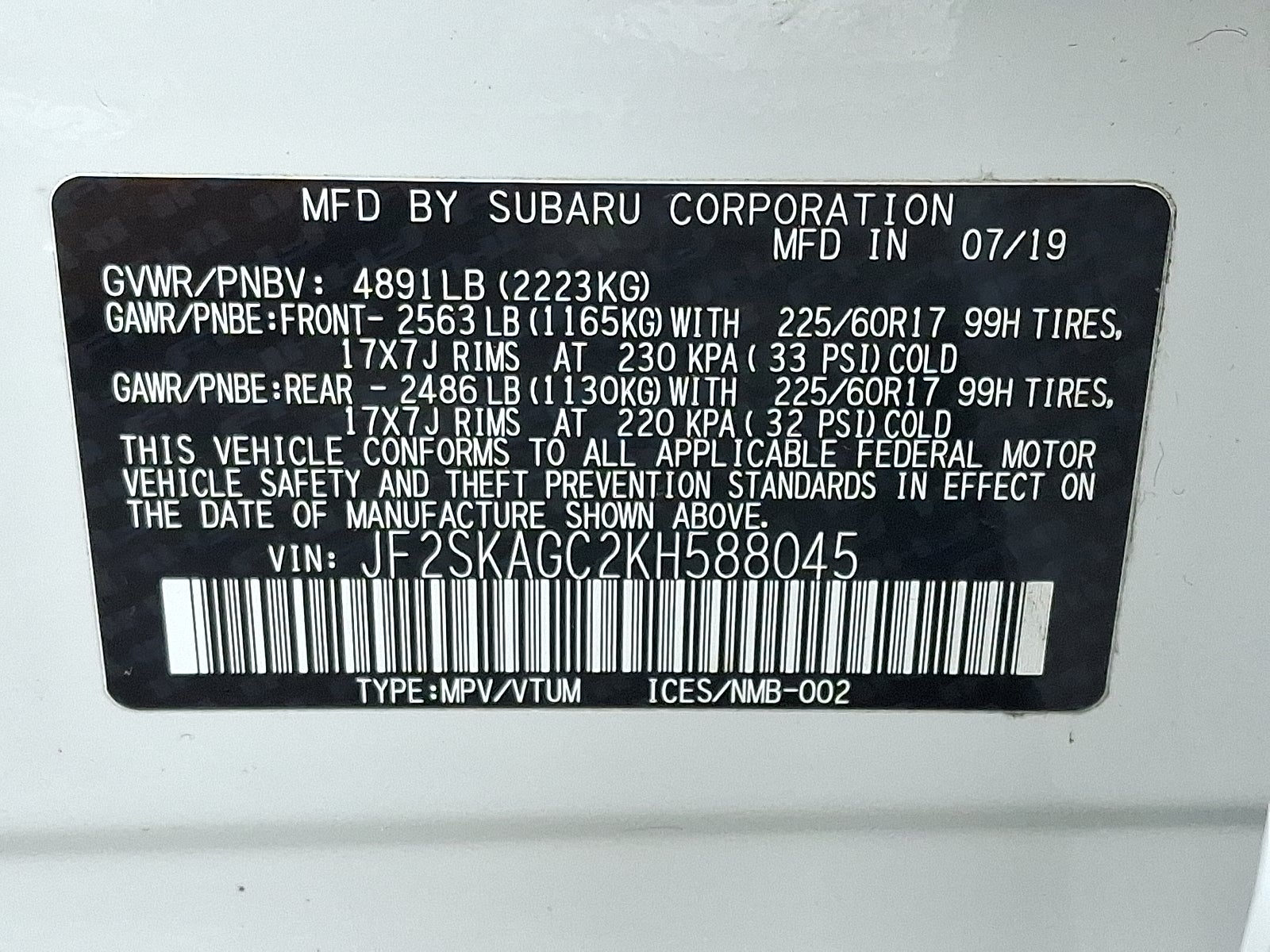 2019 Subaru Forester Premium AWD