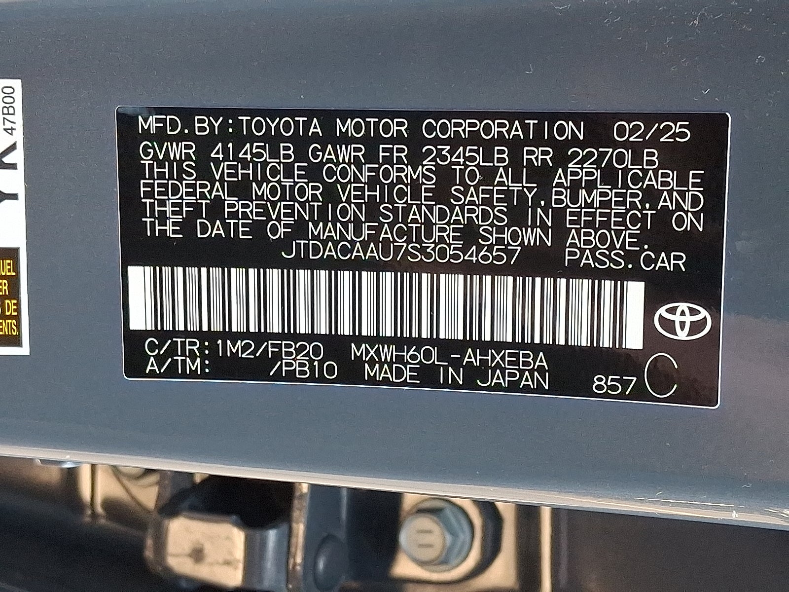 2025 Toyota Prius LE FWD