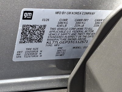 2026 Chevrolet Trax 1RS FWD
