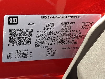 2026 Chevrolet Trax 1RS FWD