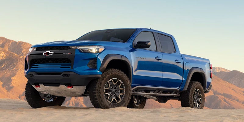 2026 Chevrolet Colorado Trail Boss parked on a desert ridge