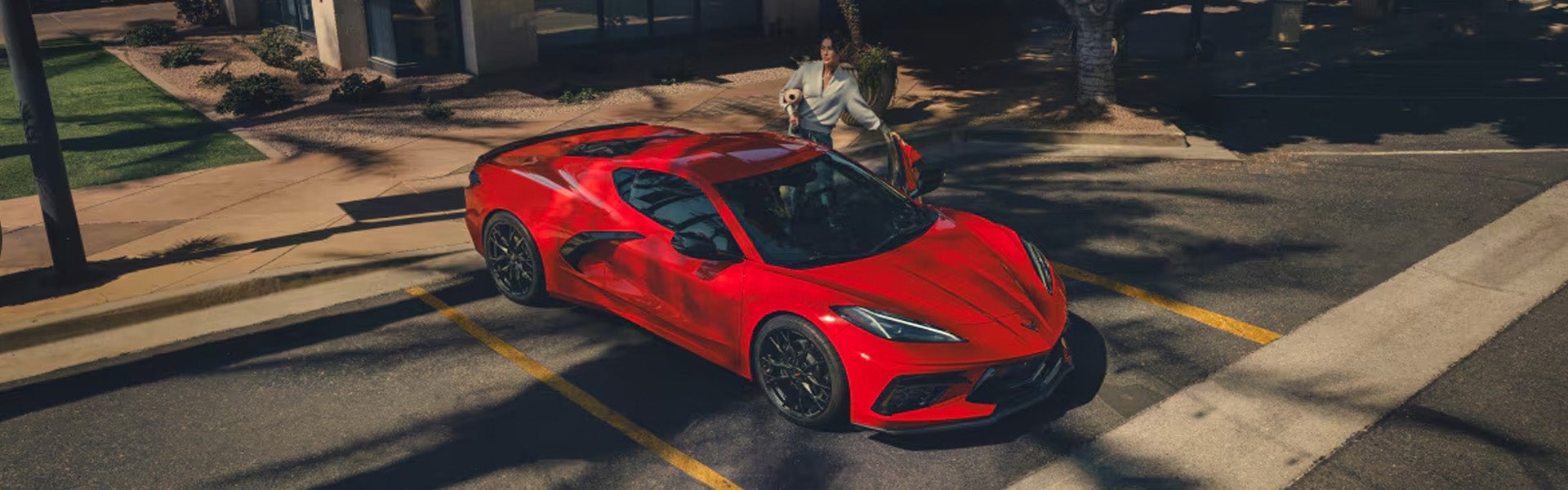 2027 Chevrolet Corvette Stingray coupe on the road