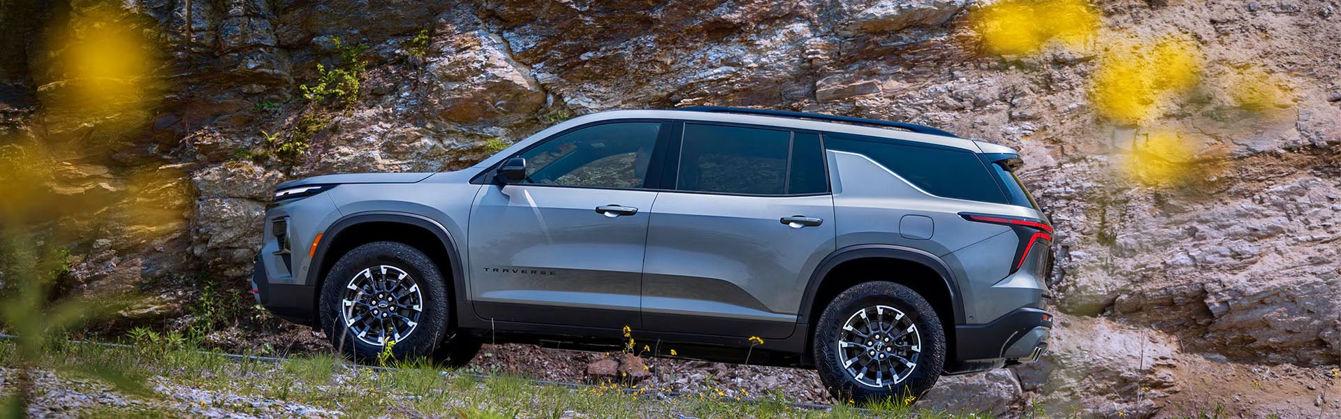 Chevrolet Traverse three-row SUV, rear three-quarter view