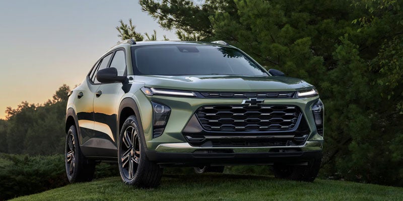 2026 Chevrolet Trax parked, three-quarter view