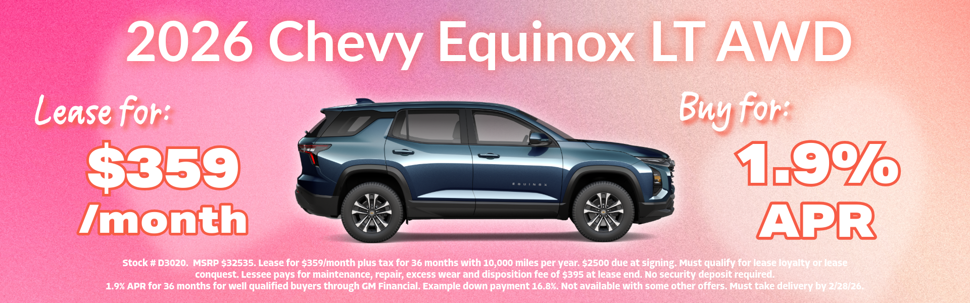 2026 Chevy Equinix LT AWD