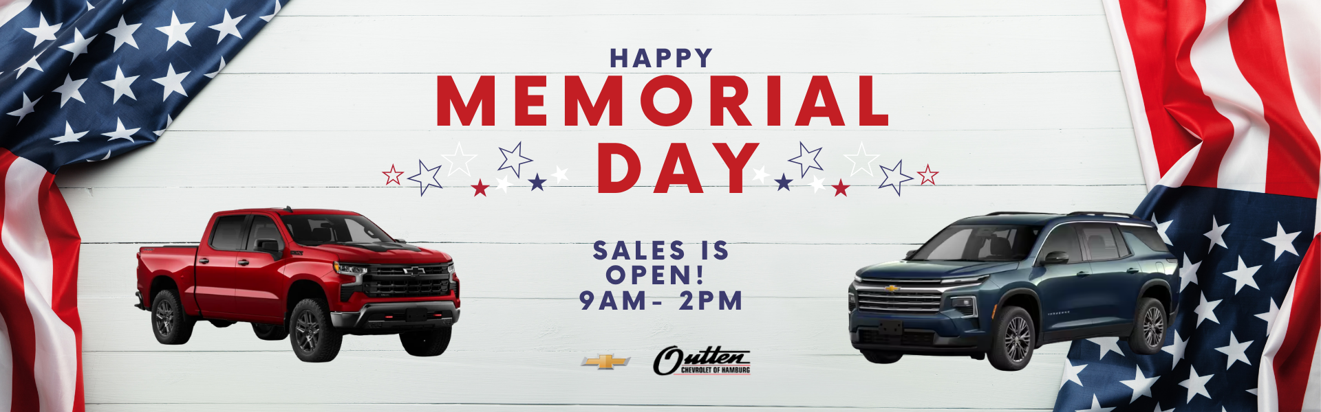 Happy memorial day Sales is open