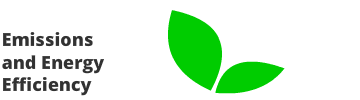 Image of a Emissions icon, green-leaves